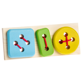 Шнуровка деревянная "Набор пуговиц"