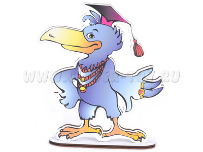 Персонаж средний "Ворон Метр" (на подставке, крепление на Коврограф) - остатки