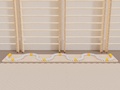 Напольный канат на доске