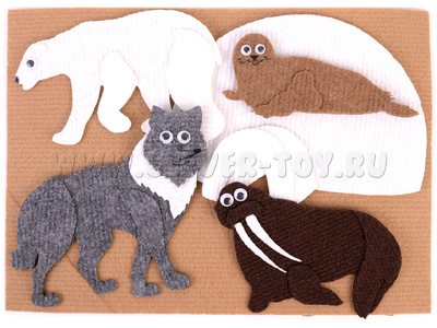Животные севера с игровым полем