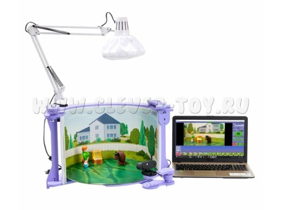 Сиреневая Мультстудия для кукольной анимации. Стандарт (HD камера, ручной фокус)